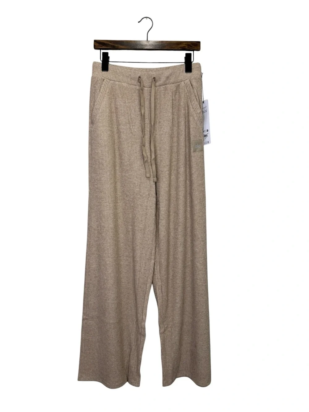 NEW ALO Muse Wide Leg Pants Gravel Heather Medium